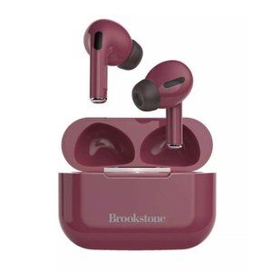 Brookstone SONICAIR Pro True Wireless Earbuds Red - New, MSRP $120